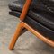 20th Century Black Leather & Teak Chair from Ikea, 1960s 27