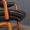 20th Century Black Leather & Teak Chair from Ikea, 1960s 7