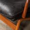 20th Century Black Leather & Teak Chair from Ikea, 1960s 15