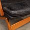 20th Century Black Leather & Teak Chair from Ikea, 1960s 11