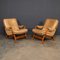 20th Century Leather & Teak Chairs from Ikea, 1960s, Set of 2 3