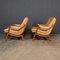Sedie in pelle e teak del XX secolo di Ikea, anni '60, set di 2, Immagine 6