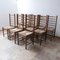 Mid-Century Rush Ladder Back Dining Chairs, Set of 12 14