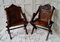 Antique Gothic Oak Glastonbury Chairs, Set of 2 2
