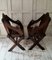 Antique Gothic Oak Glastonbury Chairs, Set of 2 5