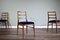 Afromosia & Velvet Dining Chairs by Richard Hornby for Fyne Ladye, 1960s, Set of 6 2