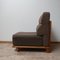Mid-Century Oak Slipper Lounge Chairs or 3-Piece Sofa by Guillerme & Chambron, Set of 3 7