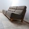 Mid-Century Oak Slipper Lounge Chairs or 3-Piece Sofa by Guillerme & Chambron, Set of 3, Image 14