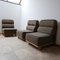 Mid-Century Oak Slipper Lounge Chairs or 3-Piece Sofa by Guillerme & Chambron, Set of 3, Image 18