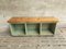 Vintage Wooden Compartment Cupboard or TV Cabinet in Light Green 1