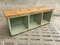 Vintage Wooden Compartment Cupboard or TV Cabinet in Light Green, Image 11