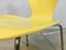 Yellow Danish Series 7 Stackable Model 3107 Dining or Desk Chair by Arne Jacobsen for Fritz Hansen, 1955, Image 4