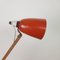 Vintage Red Maclamp Table Lamp with Wooden Arms 6