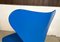 Danish Blue Series 7 3107 Stackable Dining or Desk Chair by Arne Jacobsen for Fritz Hansen, 1955 10