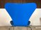Danish Blue Series 7 3107 Stackable Dining or Desk Chair by Arne Jacobsen for Fritz Hansen, 1955 9