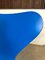 Danish Blue Series 7 3107 Stackable Dining or Desk Chair by Arne Jacobsen for Fritz Hansen, 1955 7