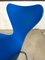 Danish Blue Series 7 3107 Stackable Dining or Desk Chair by Arne Jacobsen for Fritz Hansen, 1955 6