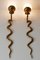 Cast Brass Cobra Sconces or Wall Lamps by Maison Jansen, 1950s, Set of 2 12