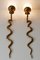 Cast Brass Cobra Sconces or Wall Lamps by Maison Jansen, 1950s, Set of 2, Image 12