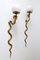 Cast Brass Cobra Sconces or Wall Lamps by Maison Jansen, 1950s, Set of 2, Image 6