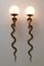Messing Cobra Wand- oder Wandlampen von Maison Jansen, 1950er, 2er Set 4
