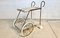 Italian Tubular Brass Steel and Punched Metal Bar Cart, 1950s, Image 1
