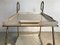 Italian Tubular Brass Steel and Punched Metal Bar Cart, 1950s 8