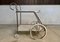 Italian Tubular Brass Steel and Punched Metal Bar Cart, 1950s 3