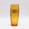 Vintage Golden Frieze Amber Glass Vase from Walther Glas 4