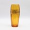 Vintage Golden Frieze Amber Glass Vase from Walther Glas, Image 4
