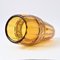 Vintage Golden Frieze Amber Glass Vase from Walther Glas, Image 6