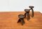 Vintage German Brutalist Metal Candleholders from Strassacker, Set of 3, Image 8