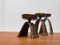 Vintage German Brutalist Metal Candleholders from Strassacker, Set of 3 18