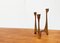 Vintage German Brutalist Metal Candle Holders from Harjes, Set of 2 11