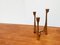 Vintage German Brutalist Metal Candle Holders from Harjes, Set of 2, Image 16