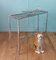 French Chromed Faux Bamboo Console Table, 1970s, Image 10