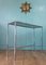 French Chromed Faux Bamboo Console Table, 1970s 2