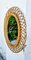 Mid-Century Curved Wicker Oval Wall Mirror by Franco Albini, Italy, 1960s, Image 2