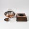 Glass and Copper Tea Set by Heinrich Löffelhardt for Jena Glass Schott & Gen, 1960s, Set of 4 5