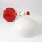 Red and White Table Lamp from Massive, 1980s, Image 4