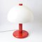 Red and White Table Lamp from Massive, 1980s, Image 3