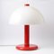 Red and White Table Lamp from Massive, 1980s 1