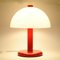 Red and White Table Lamp from Massive, 1980s, Image 2