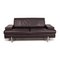 AK 644 Dark Brown Leather Sofa by Rolf Benz 1