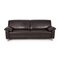 Brown Leather Sofa by Ewald Schillig 1