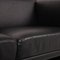 Visavis Black Leather Sofa Set from Brühl, Set of 2 4