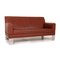 Glove Red Rust Leather Sofa Set from Jori, Set of 2, Image 12