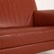 Glove Red Rust Leather Sofa Set from Jori, Set of 2 7