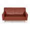 Glove Red Rust Leather Sofa Set from Jori, Set of 2 11