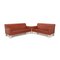 Glove Red Rust Leather Sofa Set from Jori, Set of 2 1